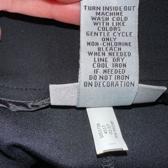 Catherine’s Curvy Collection Womens 1X Black Cropped Trouser Pants w Buckles - Picture 5 of 9